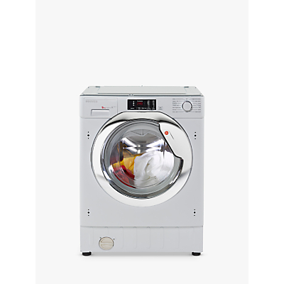 Hoover HBWM 914DC-80 Integrated Washing Machine, 9kg Load, A+++ Energy Rating, 1400rpm, White with Chrome Door