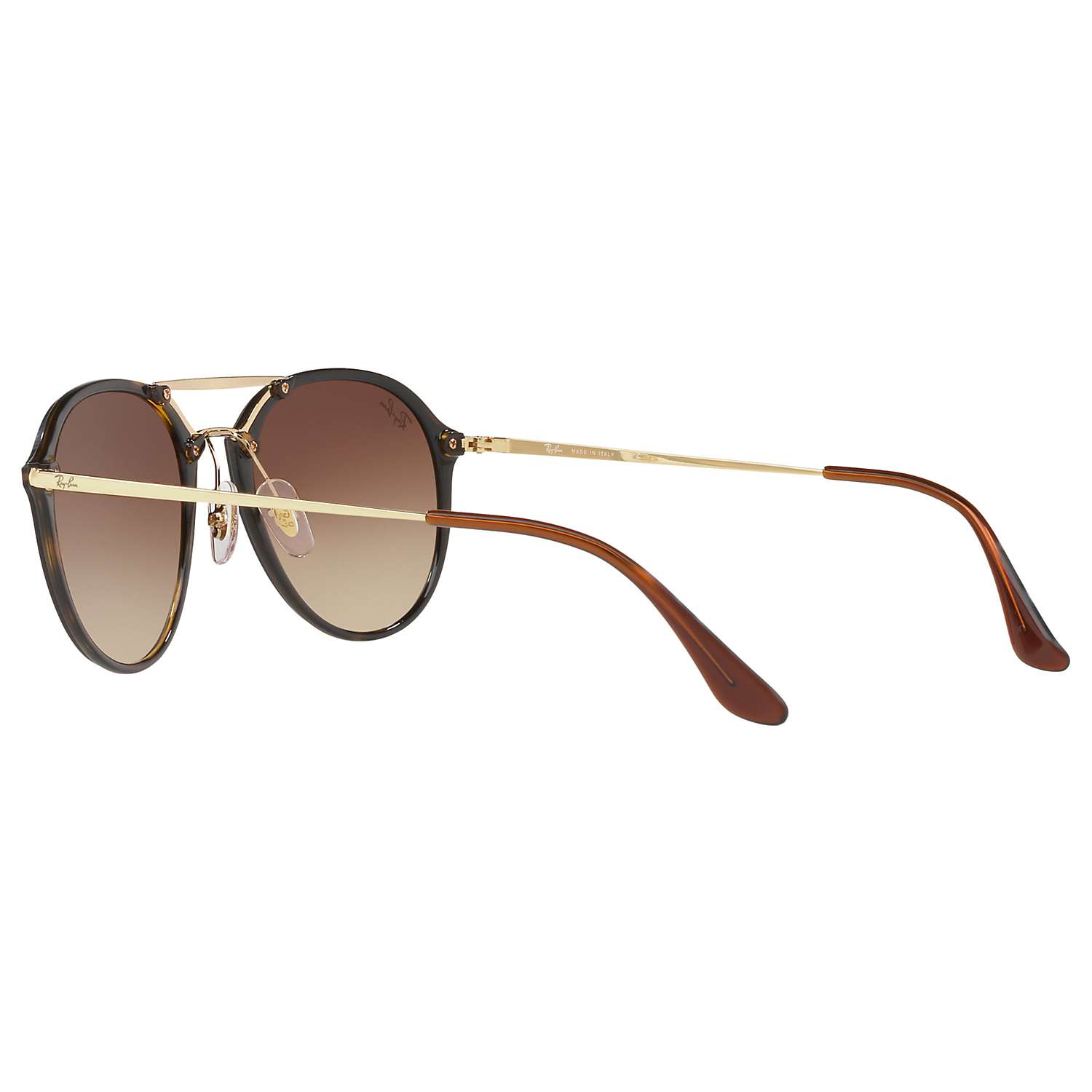 Buy Ray-Ban RB4292 Oval Blaze Sunglasses, Gold/Brown Online at johnlewis.com
