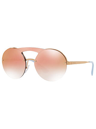 Prada PR 65TS Round Sunglasses, Gold