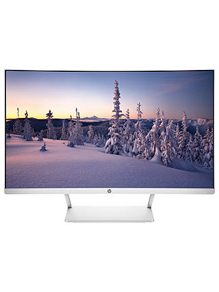 HP Curved, Full HD, LED Monitor, 27”, White/Silver