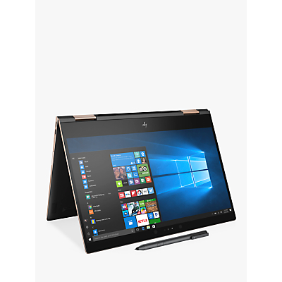 HP Spectre x360 13 Convertible Laptop with Stylus, Intel Core i7, 8GB RAM, 512GB SSD, 13.3 4K Touch Screen, Black