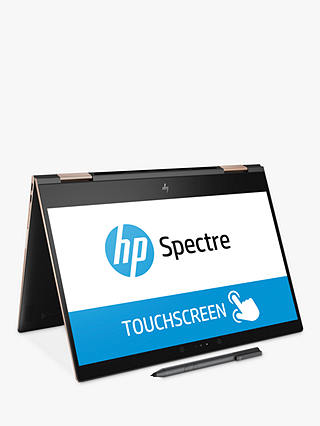 HP Spectre x360 13 Convertible Laptop with Stylus, Intel Core i5, 8GB RAM, 256GB SSD, 13.3" 4K Touch Screen, Black