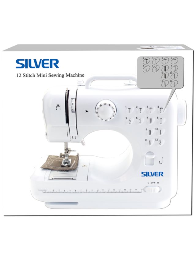 Silver Small Sewing Machine