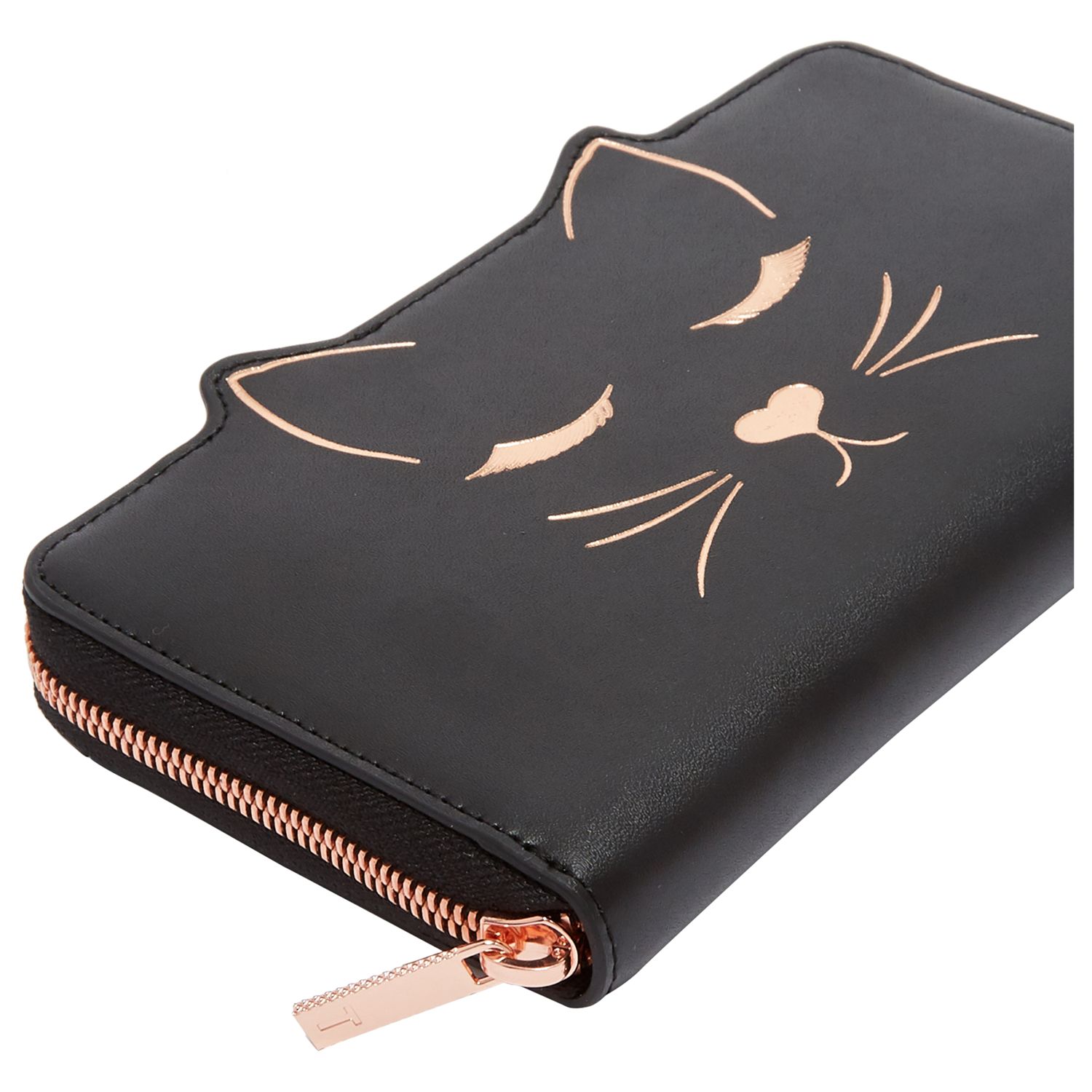 ted baker black cat purse