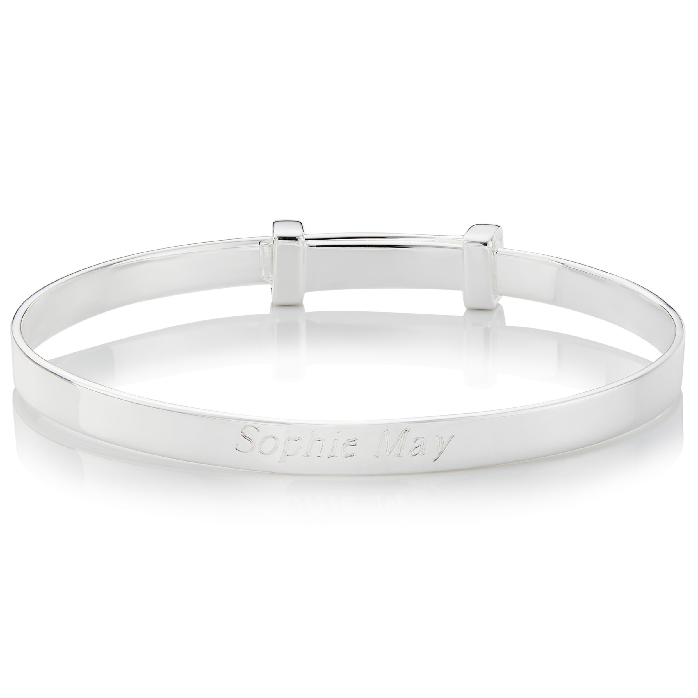 Molly Brown London Sterling Silver Christening Bangle