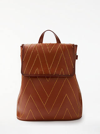 AND/OR Isabella Leather Stud Backpack, Tan