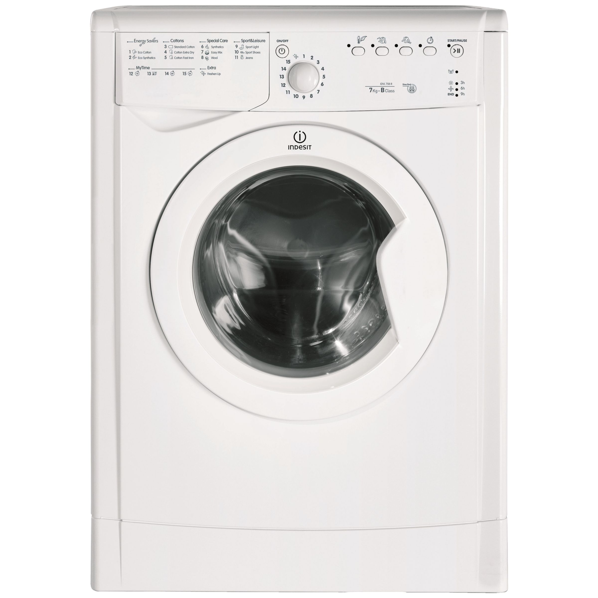Indesit IDVL75 B R.9 Vented Tumble Dryer, 7kg Load, B Energy Rating, White