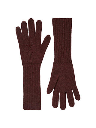 Brora Cashmere Long Pointelle Gloves