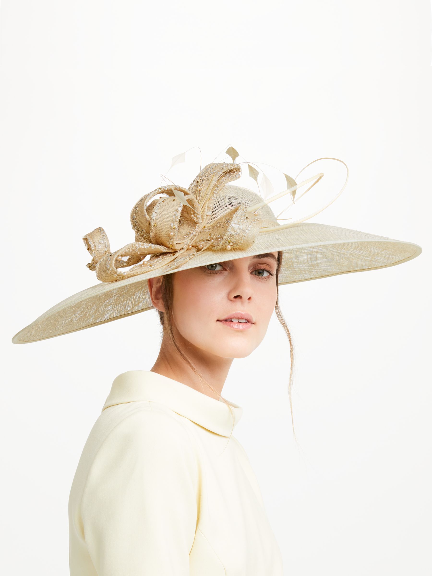 gold occasion hat