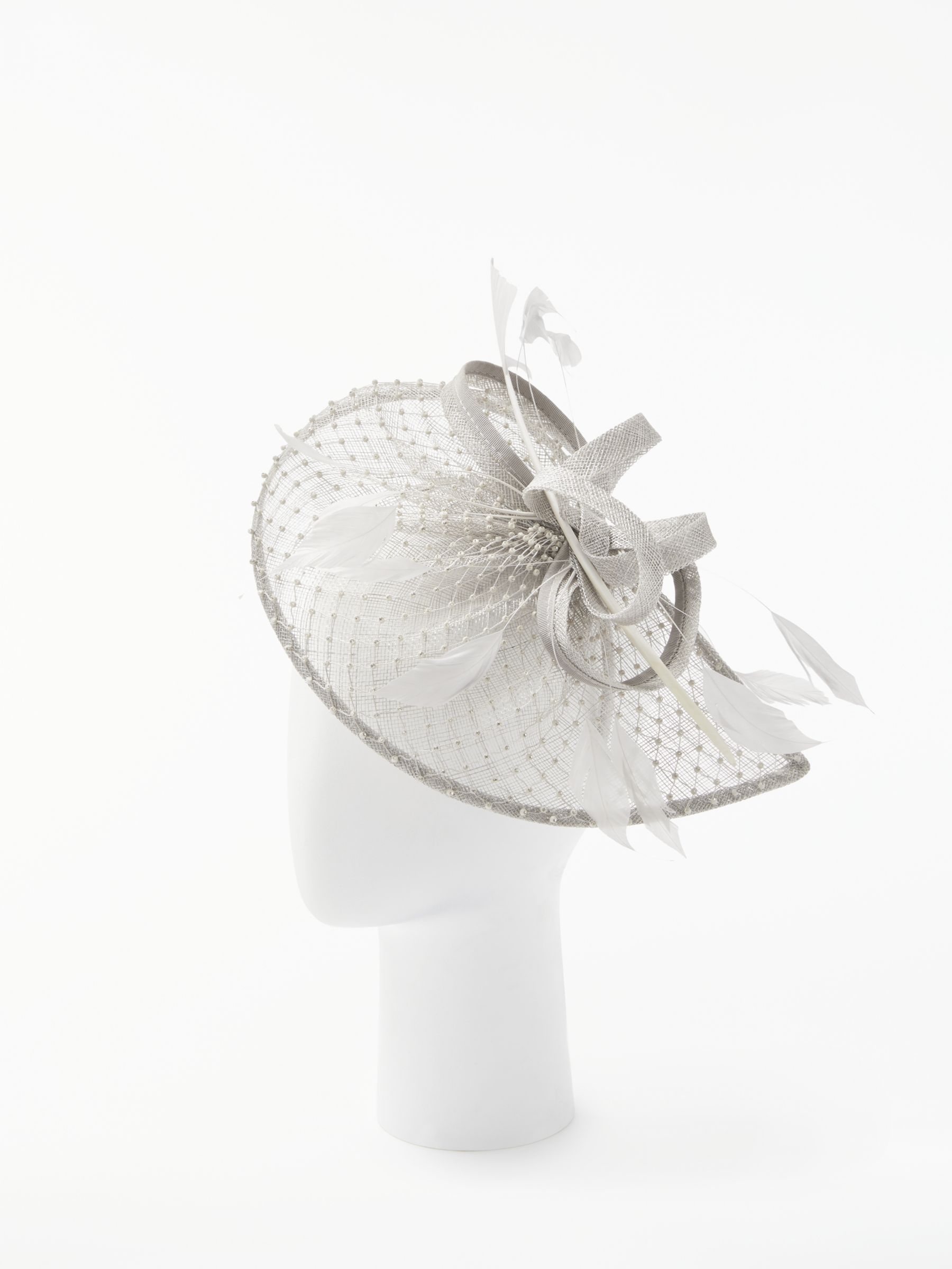 silver diamante fascinator