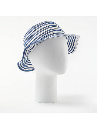 John Lewis & Partners Packable Ombre Small Brim Sun Hat, Denim