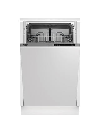 Beko DIS15011  Fully Integrated Slimline Dishwasher, Stainless Steel