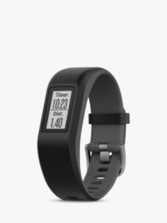 Garmin Vívosport, Smart Activity Tracker with Wrist Based Heart Rate and GPS, Large, Black/Slate