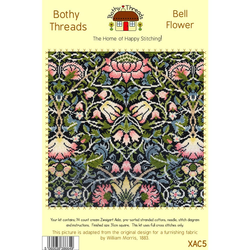 Bothy Threads William Morris Bellflower Cross Stitch Kit