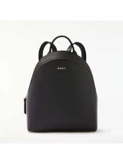 DKNY Bryant Medium Leather Tote Bag, Black at John Lewis & Partners