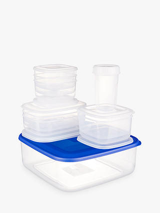 John Lewis & Partners Kitchen Food Containers, Set of 10