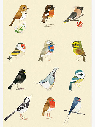 Woodmansterne Birds Blank Greeting Card