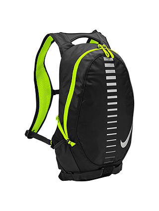 Nike Run Commuter Backpack, Black/Volt/Silver