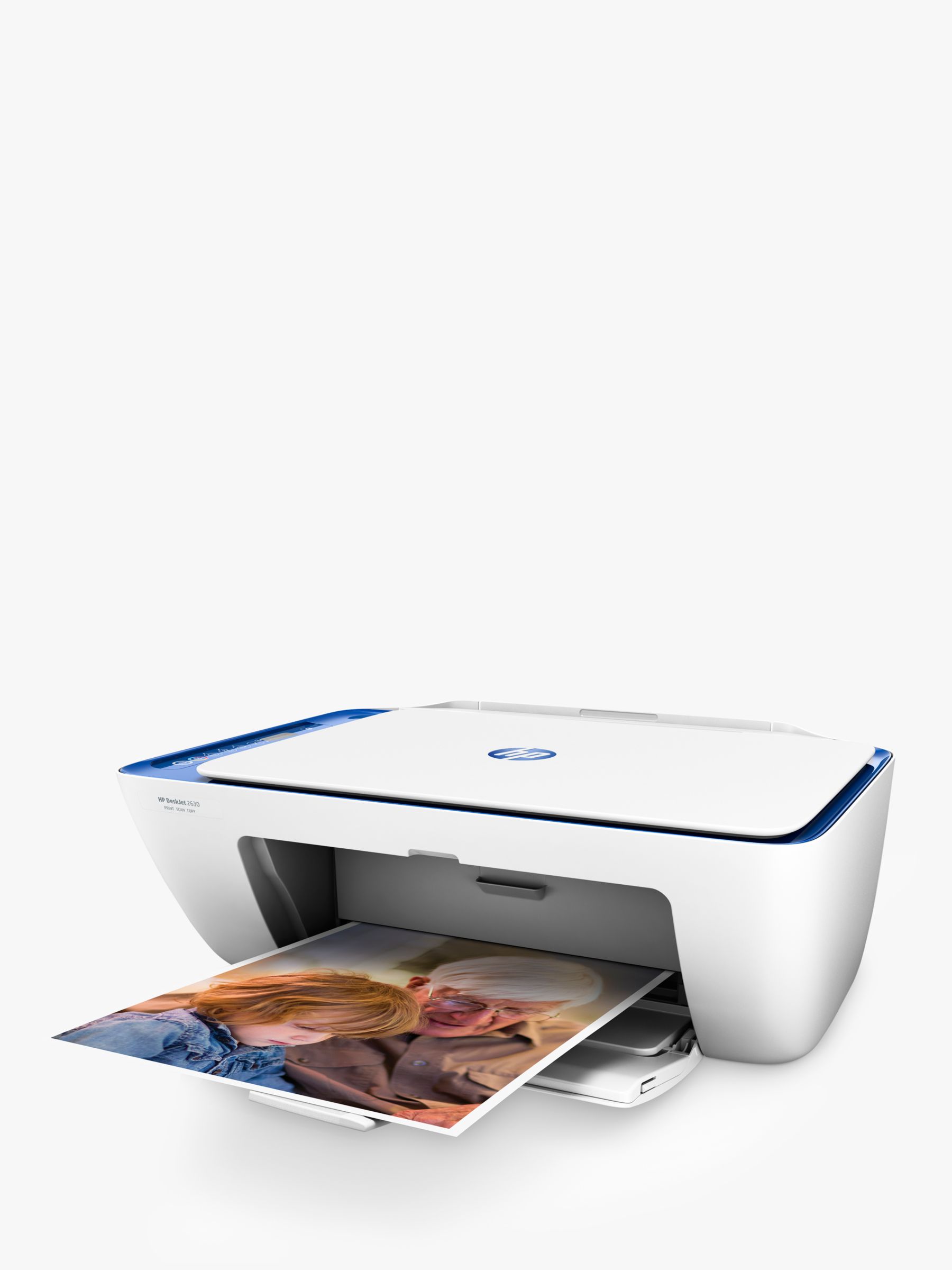 Notitie ga werken Zwembad HP Deskjet 2630 All-in-One Wireless Printer, HP Instant Ink Compatible with  2 Months Trial, White