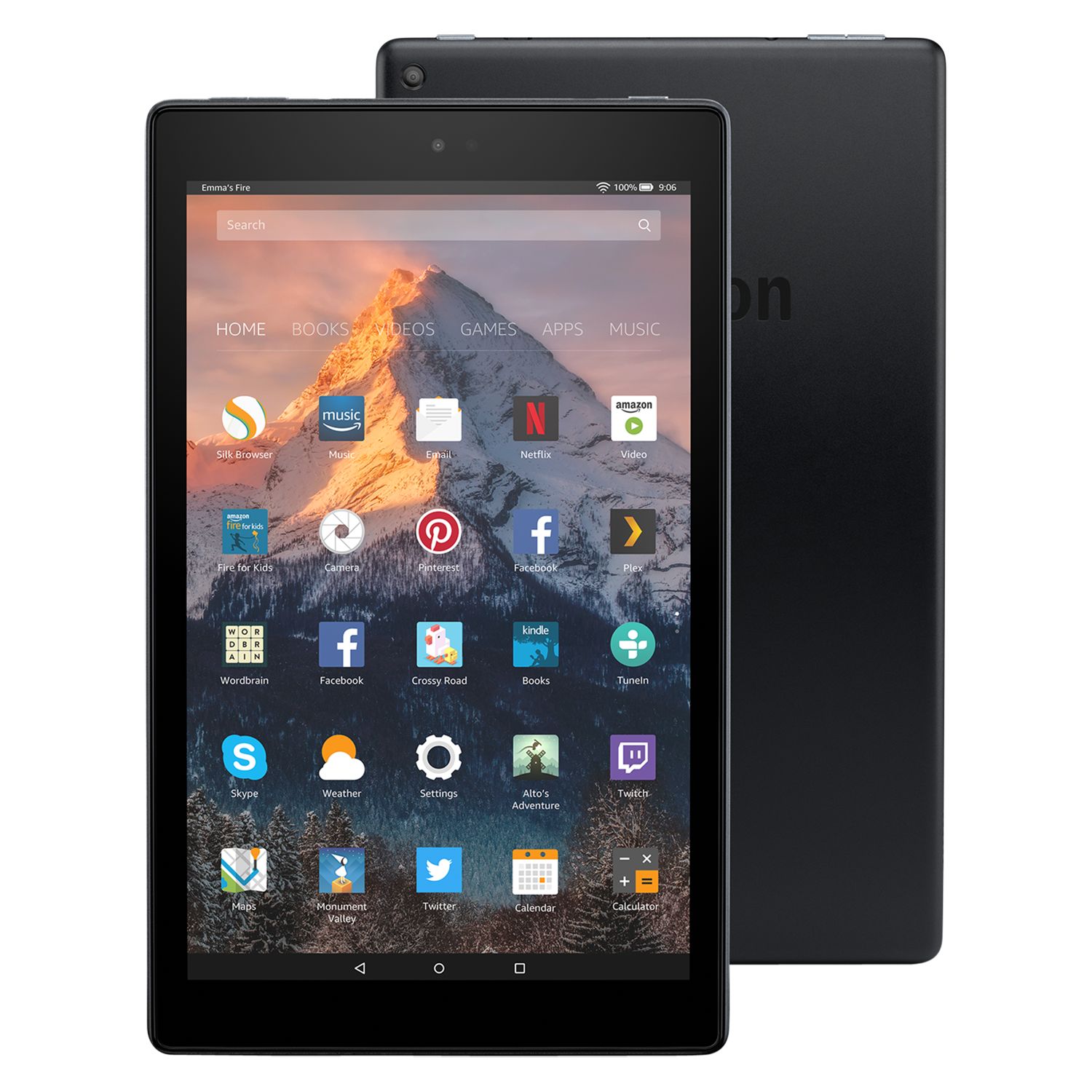 New Amazon Fire HD 10 Tablet with Alexa Hands-Free, Quad-core, Fire OS, 10.1" Full HD, Wi-Fi, 32GB, with Special Offers