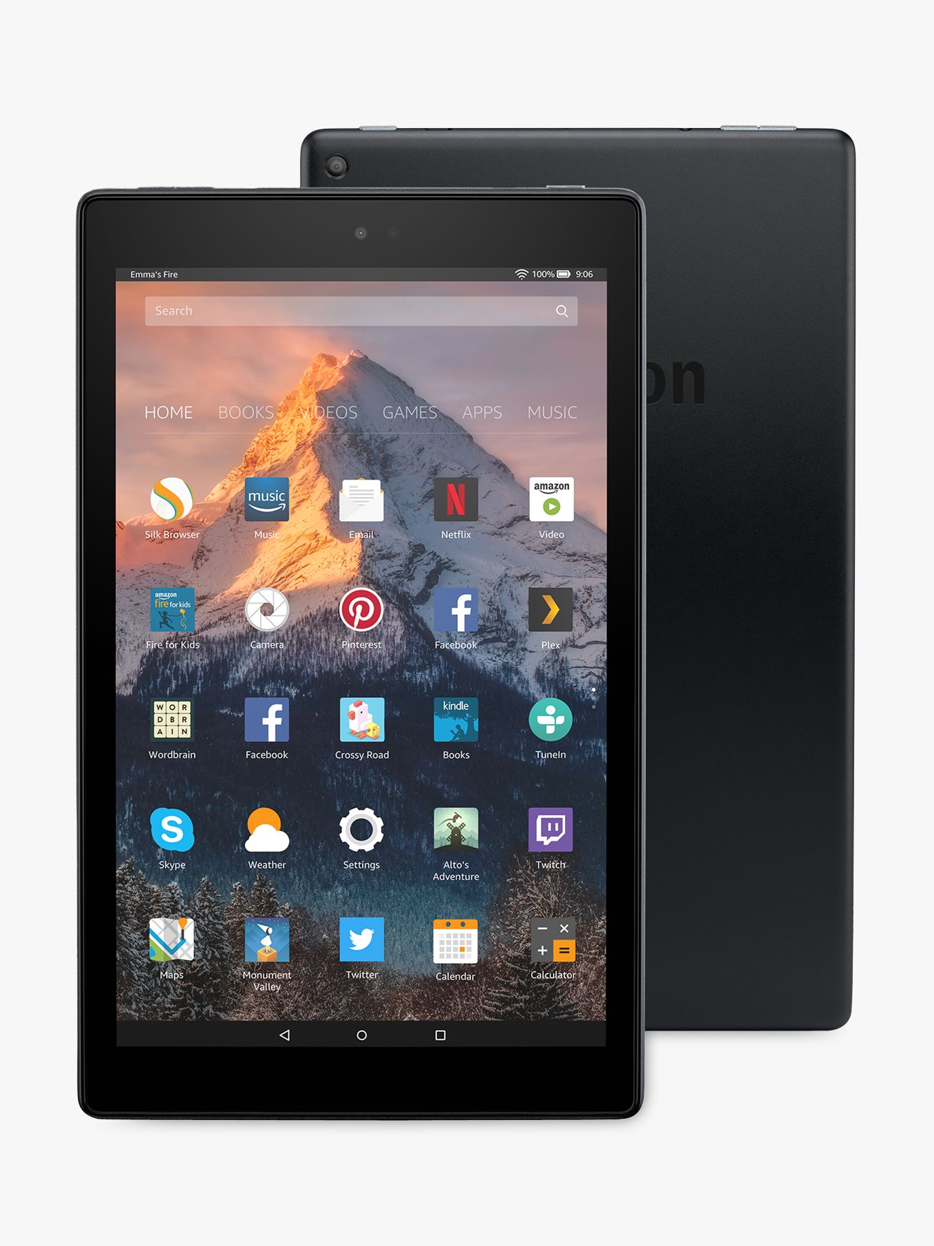 New Amazon Fire HD 10 Tablet with Alexa Hands-Free, Quad-core, Fire OS, 10.1 Full HD, Wi-Fi, 64GB, with Special Offers