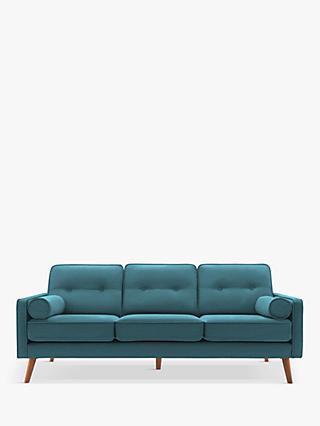 The Sixty Five Range, G Plan Vintage The Sixty Five Large 3 Seater Sofa, Fleck Blue