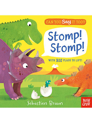 Can You Say It Too? Stomp! Lift The Flap Children's Book by Sebastien Braun