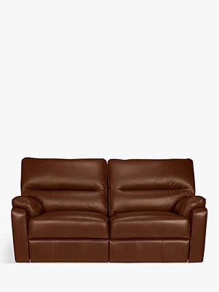 John Lewis & Partners Carlisle Medium 2 Seater Leather Manual Recliner Sofa