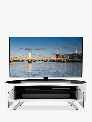 AVF Affinity Premium Bay 1500 Curved TV Stand For TVs Up To 70", Gloss White