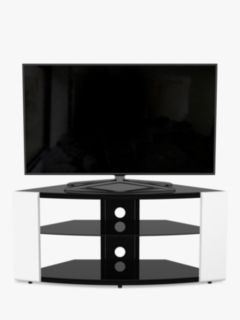 AVF Como TV Stand for TVs up to 55", Gloss White