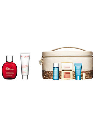 Clarins Eau Dynamisante Spray and Hand & Nail Treatment Cream with Gift