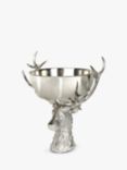 Culinary Concepts Large Stag Head Wine & Champagne Bowl, Silver