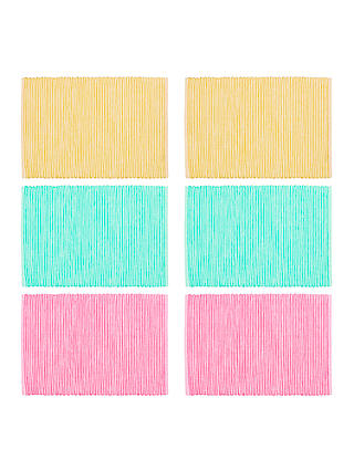 John Lewis & Partners Easter Sherbet Placemats, Assorted, Set of 6