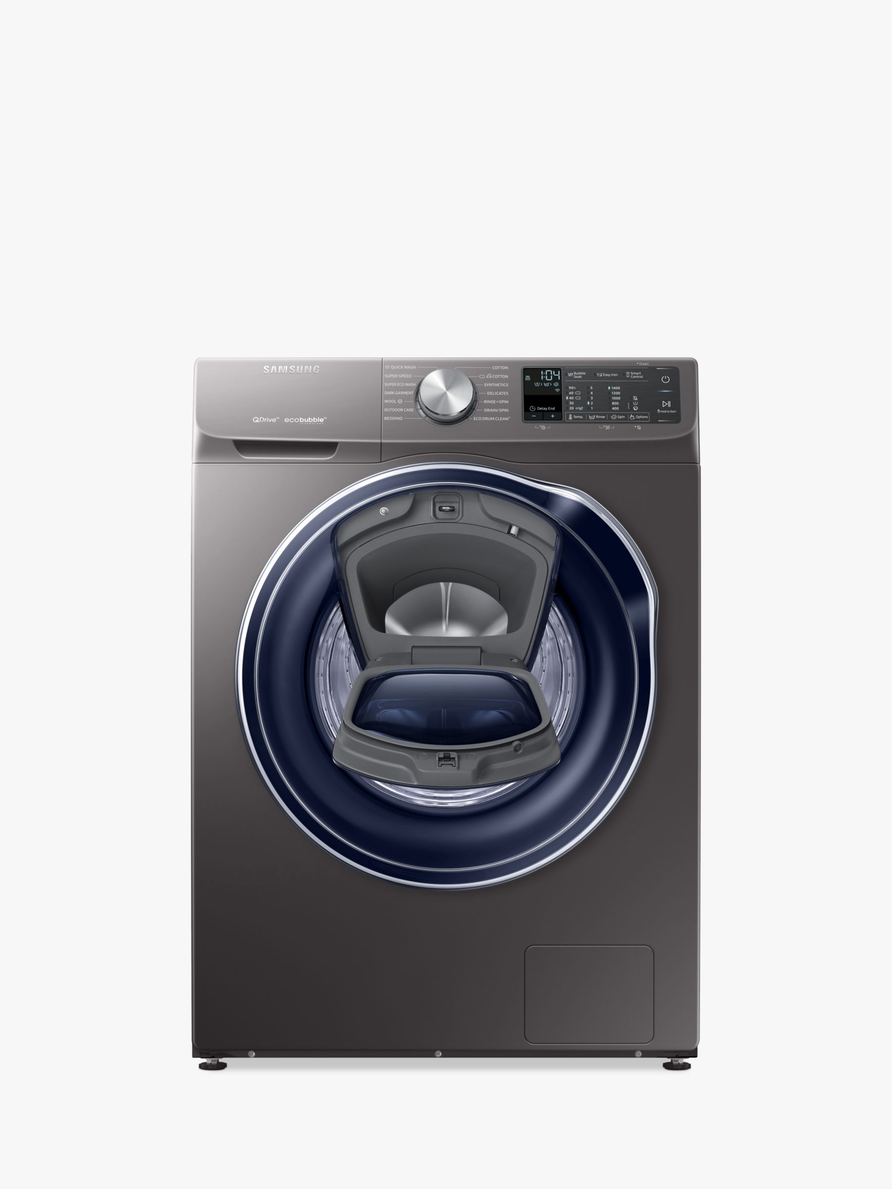 zweep Victor Behoren Samsung WW90M645OPO QuickDrive™ Freestanding Washing Machine with AddWash™,  9kg Load, A+++ Energy Rating, 1400rpm Spin, Graphite