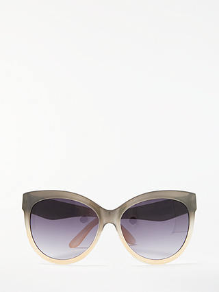 John Lewis & Partners Ombre Cat's Eye Sunglasses, Grey/Purple Gradient