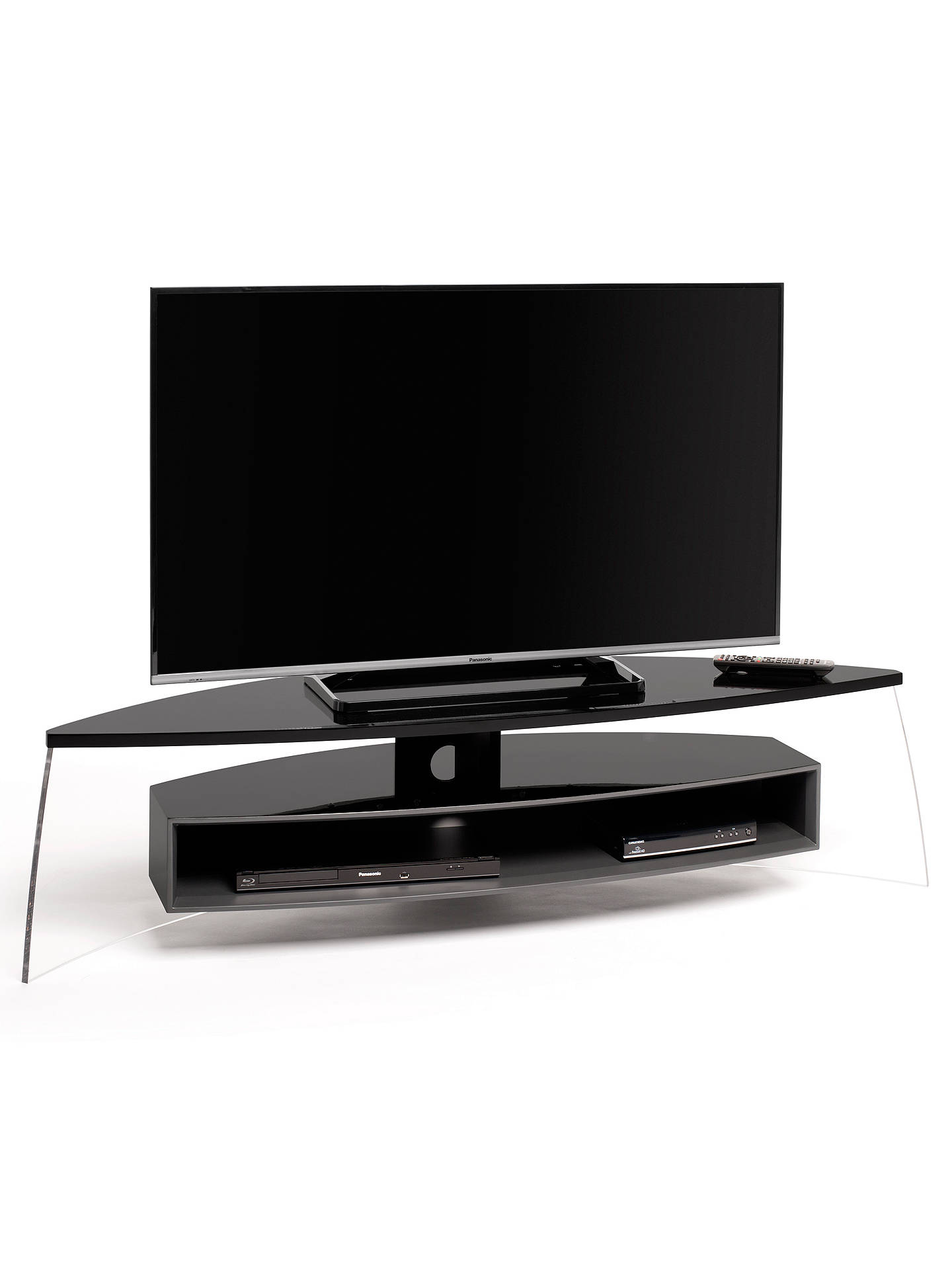 Techlink AC150 Air Curve TV Stand for TVs up to 70", Black ...