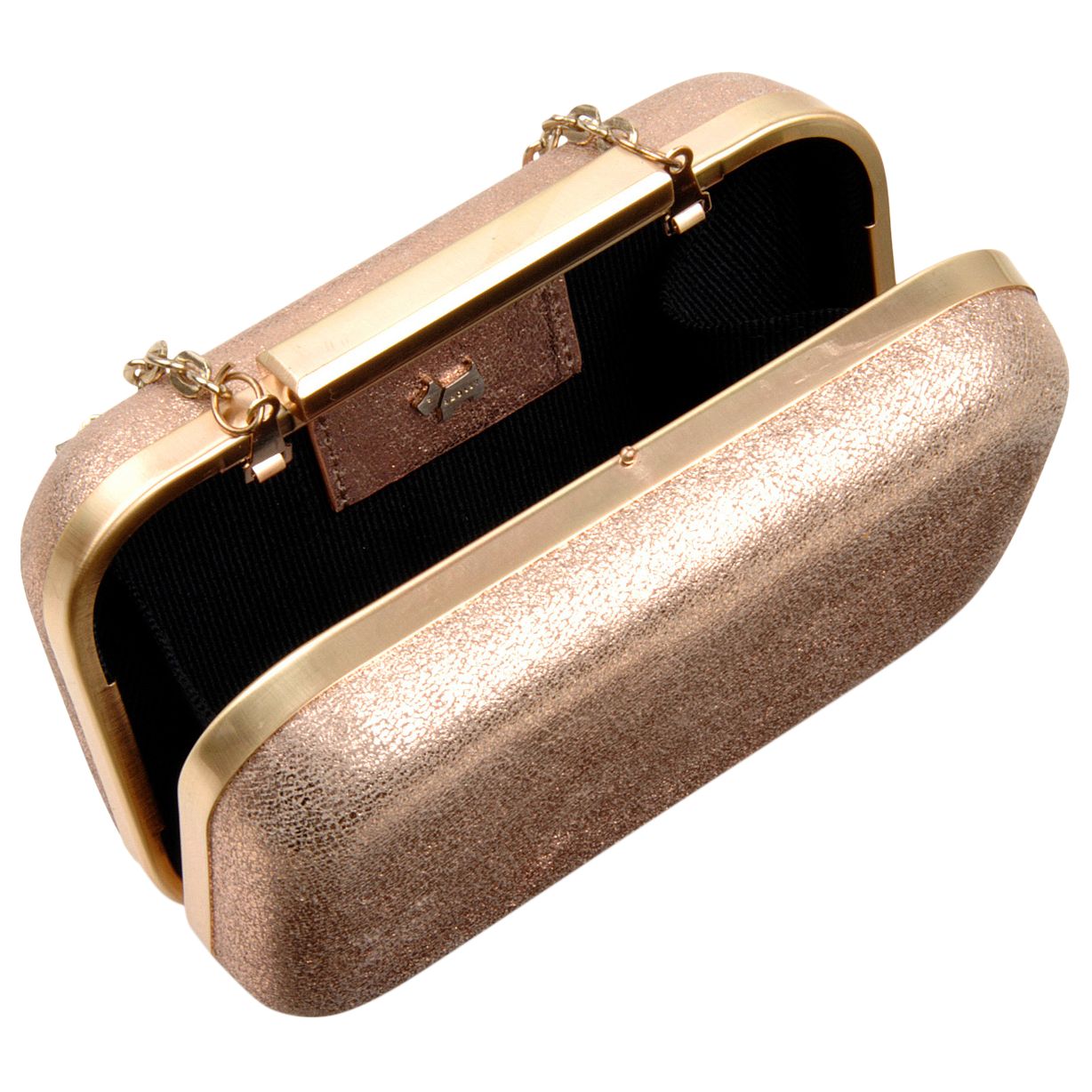 rose gold small clutch bag