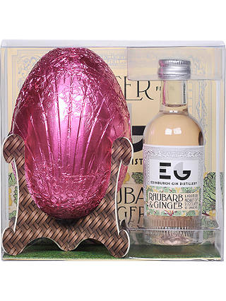 Edinburgh Gin Easter Egg and Rhubarb & Ginger Liqueur