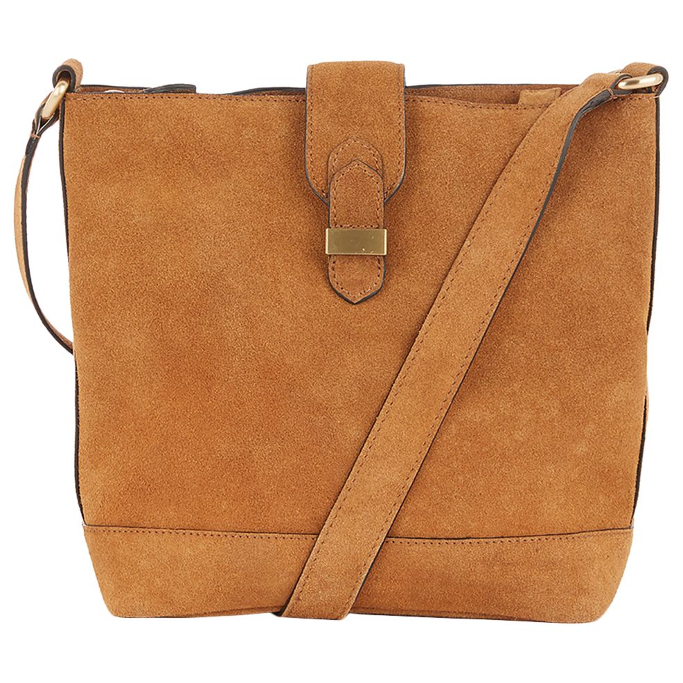 tan suede handbags