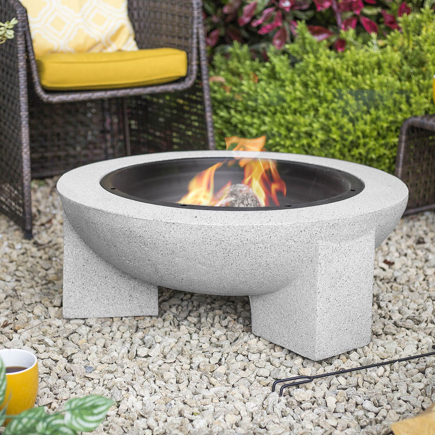 La Hacienda Hawkesbury Firepit Grey Stone At John Lewis Partners