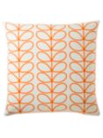 Orla Kiely Linear Stem Cushion, Persimmon