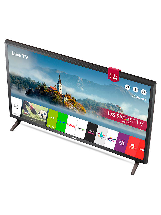 Disguised Couscous Shackle LG 32LJ610V LED Full HD 1080p Smart TV, 32" with Freesat HD & Freeview  Play, Black Metallic