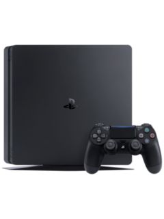 Sony PlayStation 4 Slim Console, 500GB, DualShock 4 Controller and Call of  Duty: WWII game, with