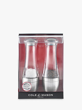 Cole & Mason Amesbury Stemless Salt / Pepper Mill Gift Set, Set of 2