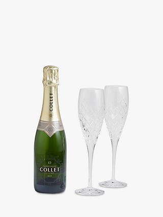 Soho Home Barwell Cut Glass Flutes and Champagne Gift Set