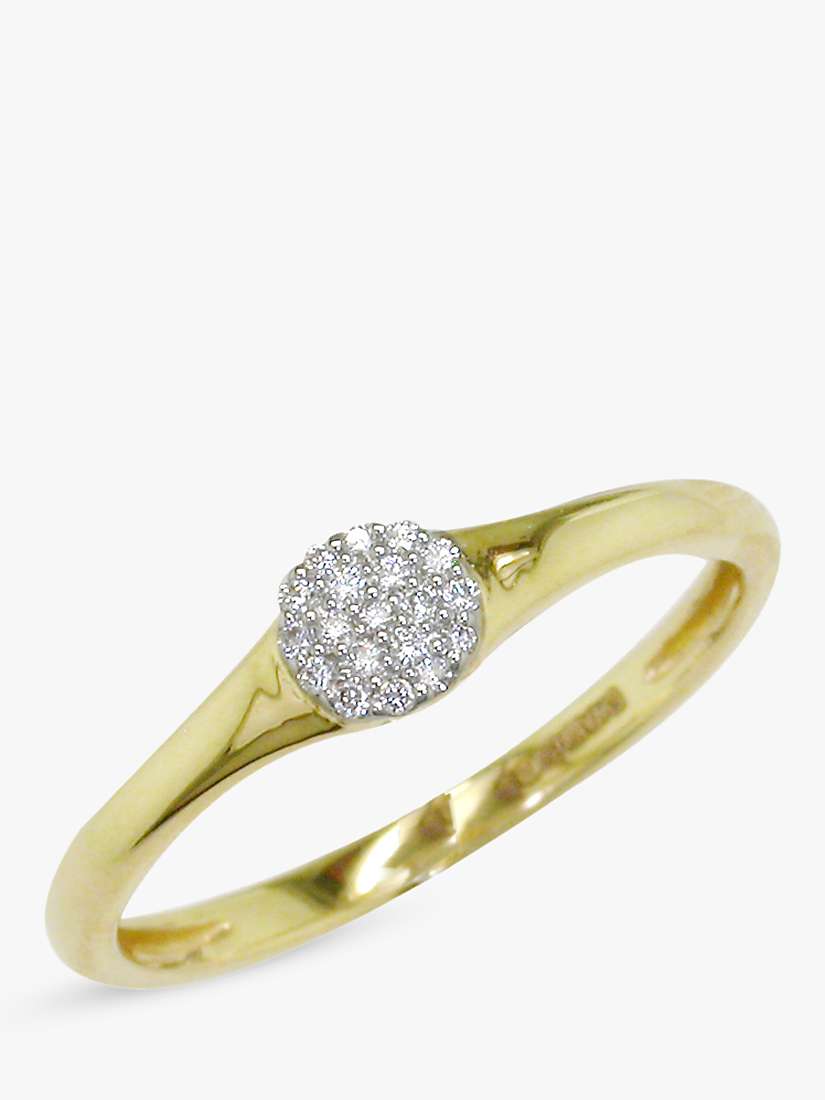 Buy E.W Adams 18ct Gold 0.06ct Diamond Cluster Ring, N Online at johnlewis.com