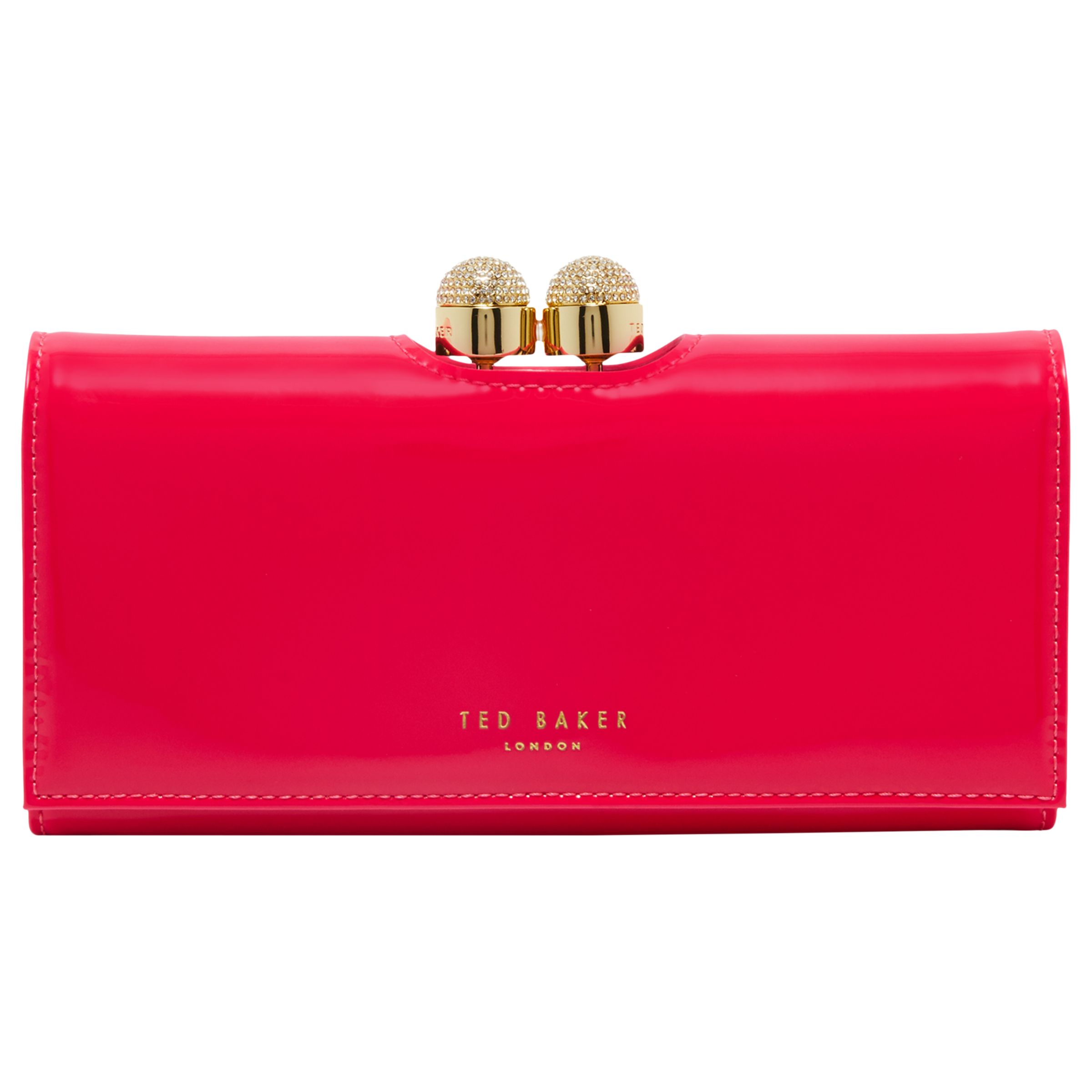 Ted Baker Shirly Leather Patent Bobble Matinee Purse at John Lewis ...