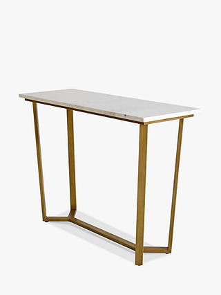 Hudson Living Cleo Console Table, Marble