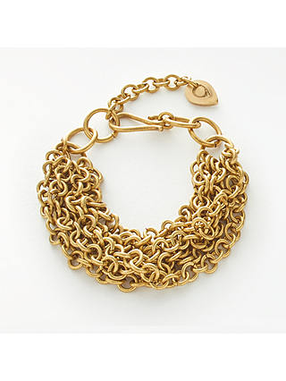 AND/OR Multi Layered Chain Bracelet, Gold