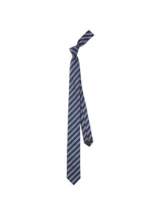 HUGO by Hugo Boss Diagonal Stripe Silk Tie, Navy